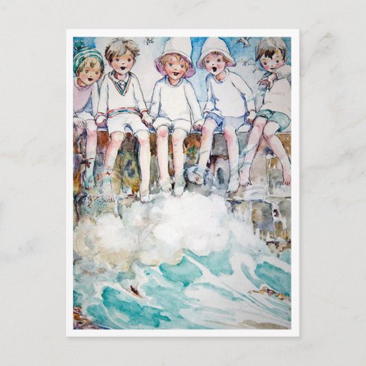 Vintag Anne Anderson The Jetty Postkarte (Vorderseite)