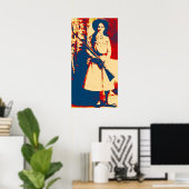 Vintag Annie Oakley Oil Grunge Poster (Heimbüro)