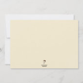 Vintag anpassbare Party Einladung (Rückseite)