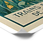 Vintag Antibes Cote d'Azur Poster (Ecke)