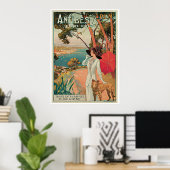 Vintag Antibes Cote d'Azur Poster (Heimbüro)