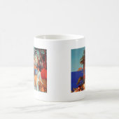 Vintag Antibes Cote D'Azur Travel Kaffeetasse (Mittel)