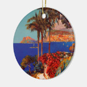 Vintag Antibes Cote D'Azur Travel Keramik Ornament (Links)