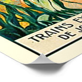 Vintag Antibes Cote d'Azur Travel Poster (Ecke)