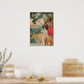 Vintag Antibes France - Reise und Werbung Poster (Küche)