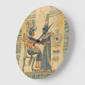 Vintag antike ägyptische Königin Große Wanduhr (Winkel)