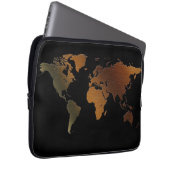 Vintag antike alte Weltkarte Laptop-Sieb Laptopschutzhülle (Vorne Rechts)