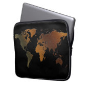 Vintag antike alte Weltkarte Laptop-Sieb Laptopschutzhülle (Vorderseite Links)