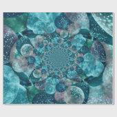 Vintag antike Aquamarine türkisfarbene Balloons Geschenkpapier (Flach)