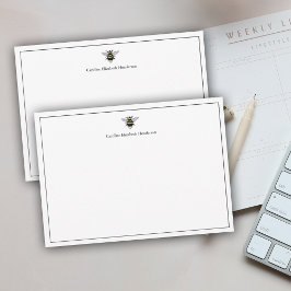 Vintag antike Bienenklassik Personalisiert Mitteilungskarte