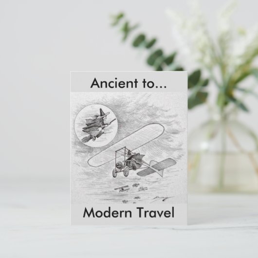 Vintag antike bis moderne Reise Postkarte (Stehend Vorderseite)