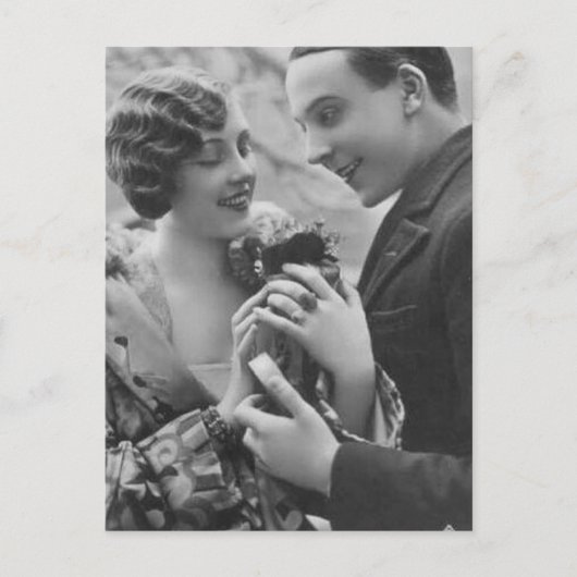 Vintag antike romantische Paare Karten und Geschen (Vorderseite)