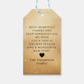 Vintag antiker Klassiker Weihnachten Geschenkanhänger (Rückseite)