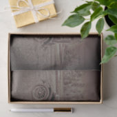 Vintag antiker, rustikaler, dunkler Sepia Klassike Seidenpapier (Geschenk)