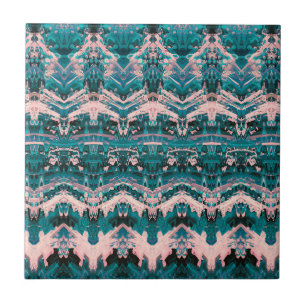 Vintag antikes Aquamarines Grünes Beige Viktoriani Fliese