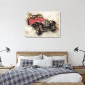 Vintag antikes Automobil Leinwanddruck (Insitu (Schlafzimmer))