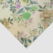 Vintag antikes Blumenzapier Seidenpapier (Ausschnitt)