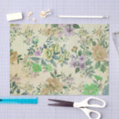 Vintag antikes Blumenzapier Seidenpapier (Handwerk)