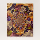 Vintag antikes Gold Lila Abstrakte Balloons Puzzle (Vertikal)