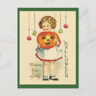 Vintag antikes Halloween-Design Postcard JOL Postkarte