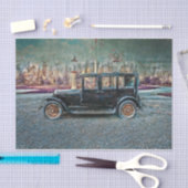 Vintag antikes Rustikales Altauto Seidenpapier (Handwerk)