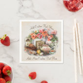 Vintag antikes Viktorianisches Teehaus Dekoration Serviette (Beispiel)