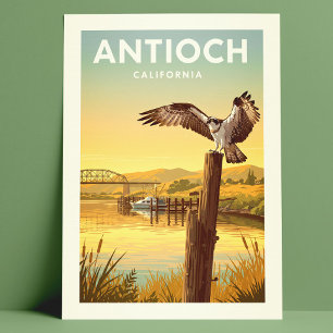 Vintag Antioch California Postkarte
