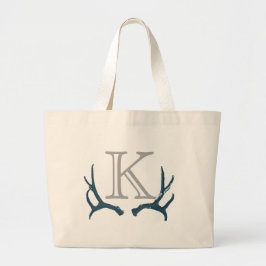 Vintag Antler Monogram Große Tasche