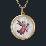 *~* Vintag AP40 Klassische Engel Rettete die Kinde Vergoldete Kette<br><div class="desc">(Suche nach AP40 für ähnliche Designs) Transfer zu anderen Produkten, wenn Sie möchten. Vintages ROUND Gold RETTETE THE KILDREN NECKLACE mit der süßen klassischen Kunst eines jungen Mädchens Angel Rettung eines Kindes. * Energetisch Enhanced Romantik Vintag Retro Antique ANGEL Imitate Glitzer Diamant Pflasterboden. Ein Engel mit rosa Kleid RETTEND einem...</div>