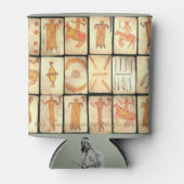 "Vintag-Apache-Spielkarten" Dosenkühler (Vorderseite)