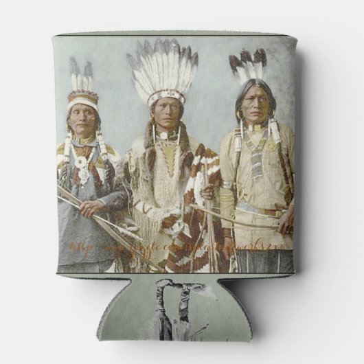 "Vintag-Apache-Spielkarten" Dosenkühler (Rückseite)