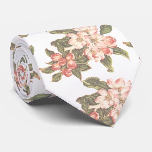 Vintag Apple Blossom Krawatte (Gerollt)