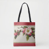 Vintag Apple Blossom Red Tasche (Vorderseite)