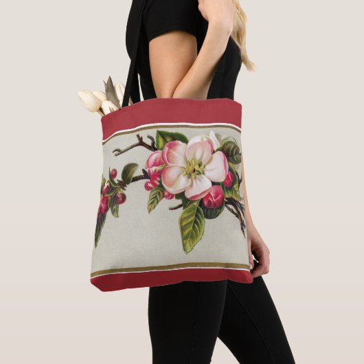 Vintag Apple Blossom Red Tasche (Von Nahem)