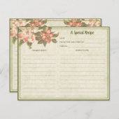 Vintag Apple Blossom | Rezept Card (Vorne/Hinten)