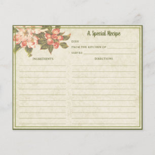 Vintag Apple Blossom   Rezept Card