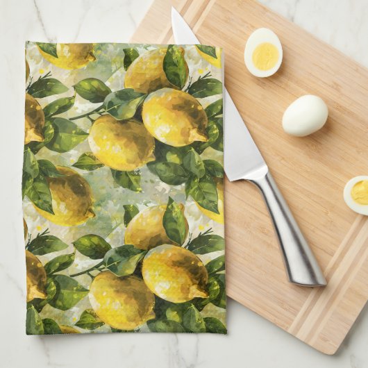 Vintag, Aquarellfarben Geschirrtuch (Viertel Falte)