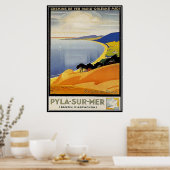 Vintag Aquitaine, Pyla-sur-mer, Frankreich - Poster (Küche)