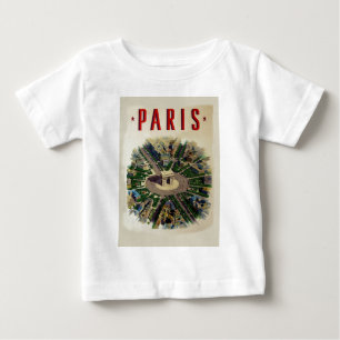 Vintag Arc de Triomphe Paris Baby T-shirt