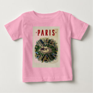 Vintag Arc de Triomphe Paris Baby T-shirt