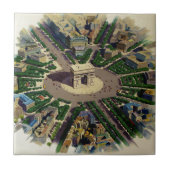 Vintag Arc de Triomphe Paris Fliese (Vorderseite)