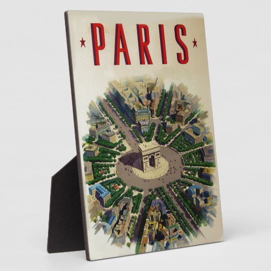 Vintag Arc de Triomphe Paris Fotoplatte (Seite)