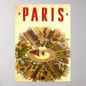Vintag Arc de Triomphe, Paris, Frankreich Poster (Vorne)