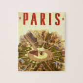 Vintag Arc de Triomphe, Paris, Frankreich Puzzle (Vertikal)