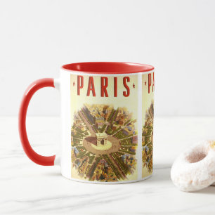 Vintag Arc de Triomphe, Paris, Frankreich Tasse