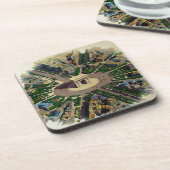 Vintag Arc de Triomphe Paris Getränkeuntersetzer (Linke Seite)