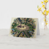 Vintag Arc de Triomphe Paris Karte (Gelbe Blume)