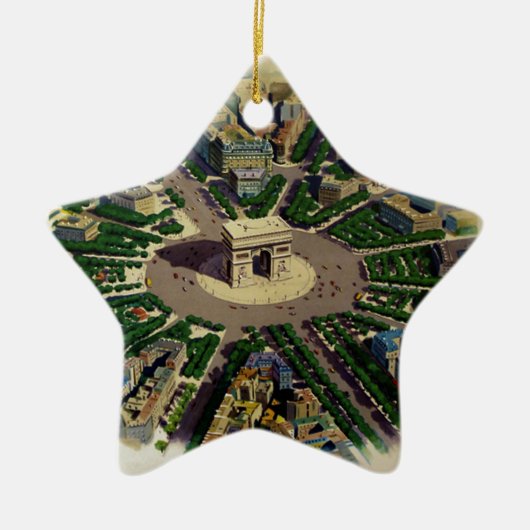 Vintag Arc de Triomphe Paris Keramikornament (Vorne)