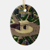 Vintag Arc de Triomphe Paris Ornament (Hinten)
