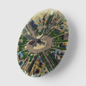 Vintag Arc de Triomphe Paris Runde Wanduhr (Winkel)